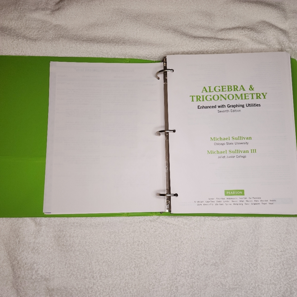 Algebra and Trigonometry book - Picture 4 of 5